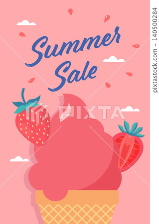 Watermelon colorful summer sale poster. Watermelon colorful summer sale poster. 140500284