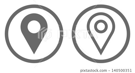 Vector Map Pin Icon Set 140500351