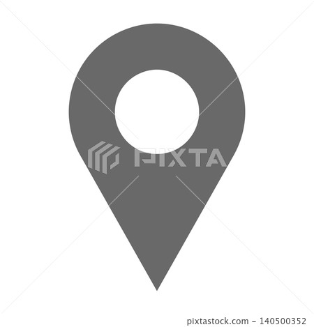 Vector Simple Map Pin Icon Vector Simple Map Pin Icon 140500352