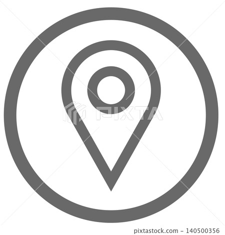 Vector map pin icon circle Vector map pin icon circle 140500356