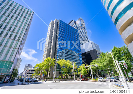 名古屋市景:中區役所、中日大樓、榮太陽城大廈 名古屋市景:中區役所、中日大樓、榮太陽城大廈 140500424