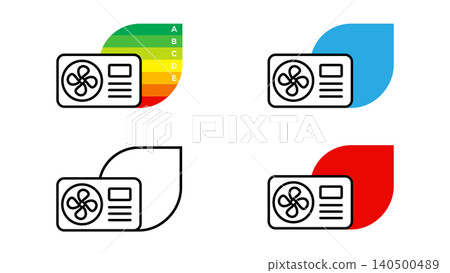 air, conditioner, label 140500489