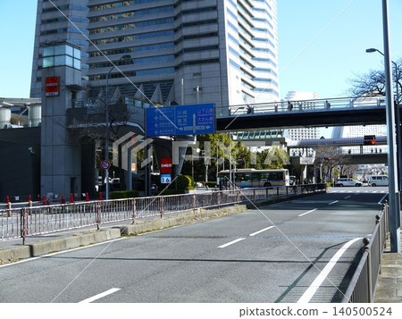 Traffic scene in Minato Mirai Traffic scene in Minato Mirai 140500524
