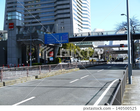 Traffic scene in Minato Mirai Traffic scene in Minato Mirai 140500525
