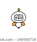 An illustration of an AI robot that is shocked and pale. 140500718