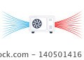 air conditioner, air, vector 140501416
