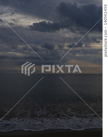 stormy weather and seascape 140501459