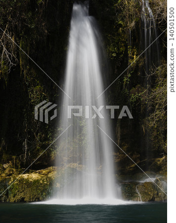 beautiful waterfall in the forest 140501500