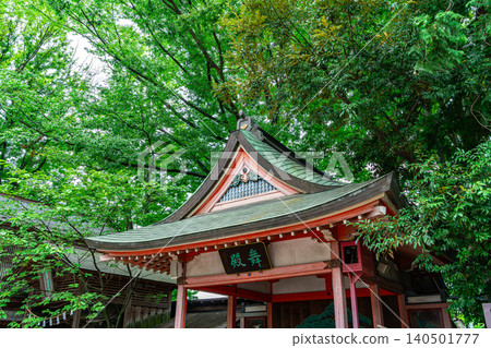 【埼玉縣】位於川越冰河神社內的舞廳 【埼玉縣】位於川越冰河神社內的舞廳 140501777