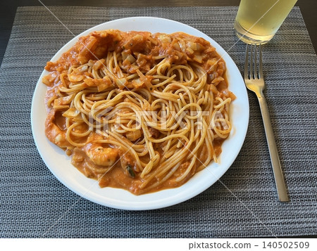 Classic spaghetti coated in rich tomato sauce, offering a simple yet delicious combination of tangy, savory flavors perfect for a comforting meal. Classic spaghetti coated in rich tomato sauce, offering a simple yet delicious combination of tangy, savory flavors perfect for a comforting meal. 140502509