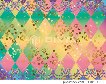 Rose, rhombus, ribbon F, gold 21 rainbow dark B Rose, rhombus, ribbon F, gold 21 rainbow dark B 140503119