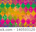 Rose, rhombus, ribbon F, gold 22 rainbow polar B 140503120