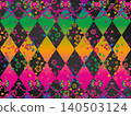 Rose, rhombus, ribbon F, black 22 rainbow polar B 140503124