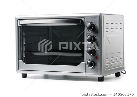 Countertop oven with stainless steel finish and multiple cooking functions for home kitchens 140503170