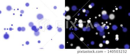 A dynamic display of out-of-focus circular shapes in vibrant blue and soft white, creating a dreamy, ethereal atmosphere on contrasting backgrounds A dynamic display of out-of-focus circular shapes in vibrant blue and soft white, creating a dreamy, ethereal atmosphere on contrasting backgrounds 140503232