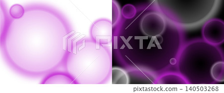 Abstract glowing purple circles and bokeh lights on transparent or black background 140503268