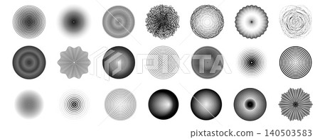 Black concentric circles with radial ripple waves Black concentric circles with radial ripple waves 140503583