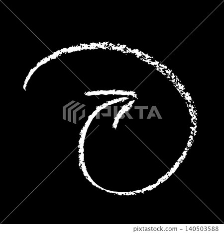 Spiral Crayon Hand Drawn Arrow Spiral Crayon Hand Drawn Arrow 140503588