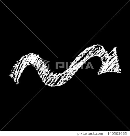 Wave Crayon Hand Drawn Arrow 140503665