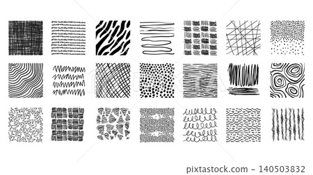 Round samples of hand drawn crosshatch patterns Round samples of hand drawn crosshatch patterns 140503832