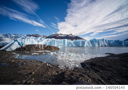 Perito moreno glacier patagonia los glaciares national park ice lake mountain blue sky landscape 140504145