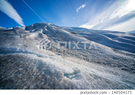 Perito moreno glaciers ice landscape under blue sky with rugged frozen texture across remote patagonia wilderness 140504175
