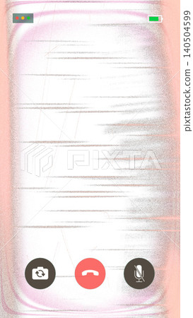 Smartphone screen interface of video call with heavy pink digital glitch noise and connection error. Concept of communication breakdown and cyber interference Smartphone screen interface of video call with heavy pink digital glitch noise and connection error. Concept of communication breakdown and cyber interference 140504599