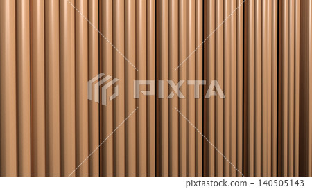 Warm Wooden Column Texture Abstract Background 3d render. 140505143