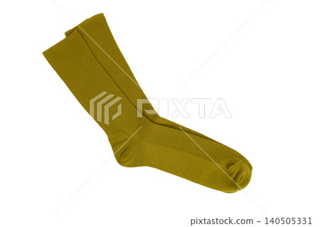 Pair of Olive Green Socks Laid Flat, Showcasing Soft Material and Seamless Design for Comfort Pair of Olive Green Socks Laid Flat, Showcasing Soft Material and Seamless Design for Comfort 140505331