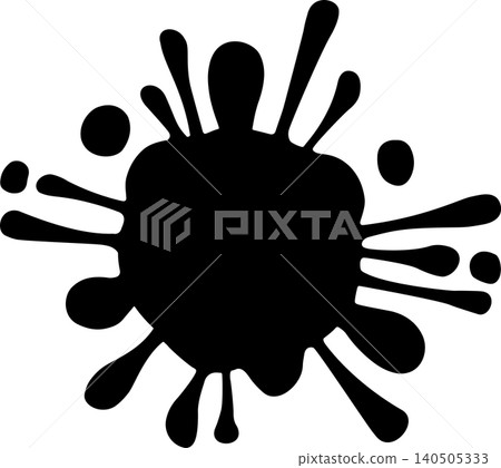 Grunge Ink Paint Blot Illustration. Grunge Ink Paint Blot Illustration. 140505333