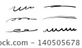 Handwritten line set (black) 140505678