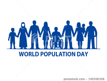 World Population Day Global Community Concept World Population Day Global Community Concept 140506306