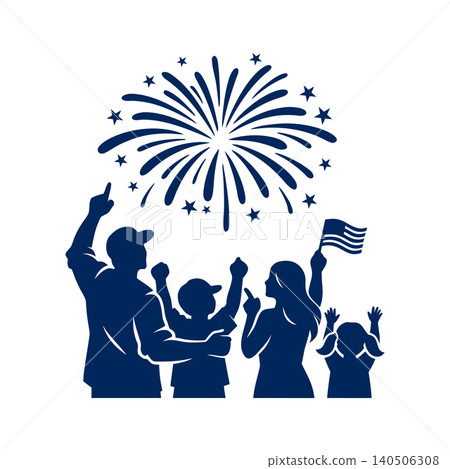 Fourth Of July Family Celebration Concept Fourth Of July Family Celebration Concept 140506308