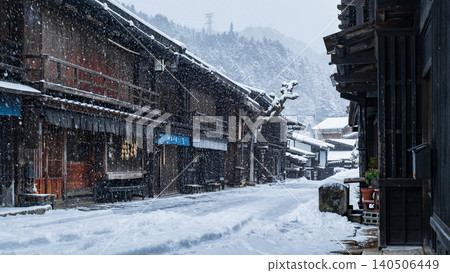 Tsumago-juku (winter) 140506449