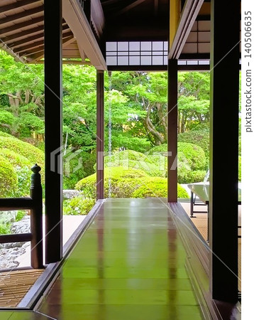 初夏時節的常山園：紫泉閣一片翠綠。 140506635