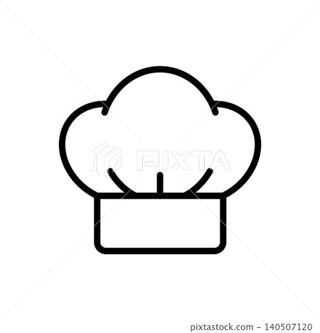 chef hat icon vector design template in white background chef hat icon vector design template in white background 140507120