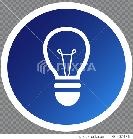 A Visual Representation of a Light Bulb Icon Against a Blue Gradient Background A Visual Representation of a Light Bulb Icon Against a Blue Gradient Background 140507476