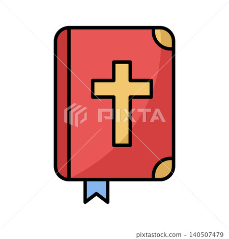 bible icon vector design template in white background bible icon vector design template in white background 140507479