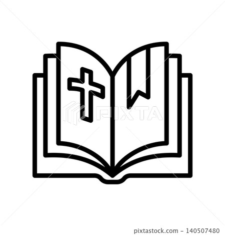 bible icon vector design template in white background 140507480