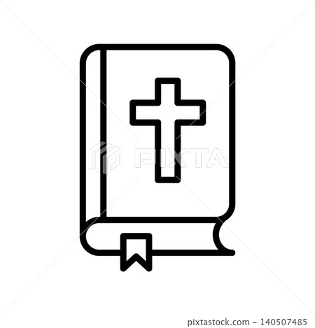 bible icon vector design template in white background bible icon vector design template in white background 140507485