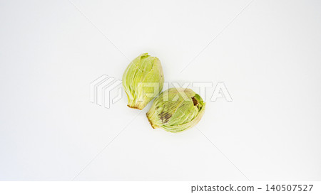 白色背景,留白,拍攝對象為蜂斗菜芽苗的微距照片,春季野生蔬菜,食品原料。 白色背景,留白,拍攝對象為蜂斗菜芽苗的微距照片,春季野生蔬菜,食品原料。 140507527