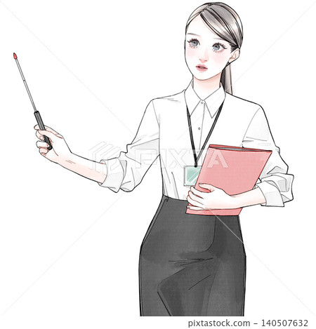 拿著指針的女性 拿著指針的女性 140507632