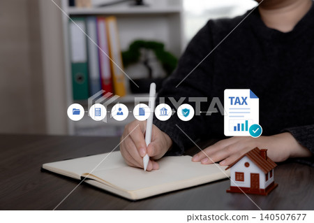 Tax Filing Workflow and Financial Compliance Concept Tax Filing Workflow and Financial Compliance Concept 140507677