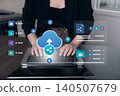 Strategic Planning Roadmap and Business Performance Dashboard Concept 140507679