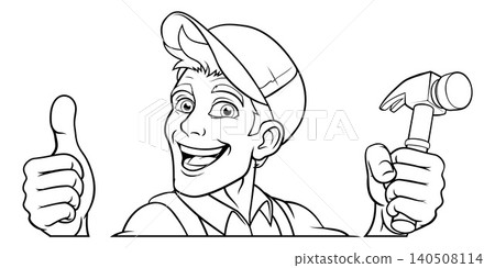 Hammer Carpenter Construction Builder Handyman 140508114
