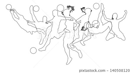 Soccer Football Players Male Female Silhouettes Soccer Football Players Male Female Silhouettes 140508120