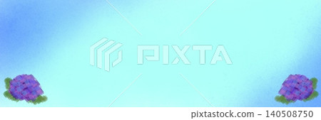 Light blue background with purple hydrangea background material 140508750