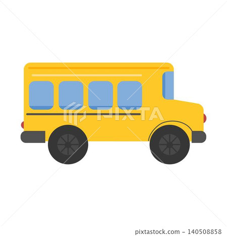 illustration of a yellow school bus illustration of a yellow school bus 140508858