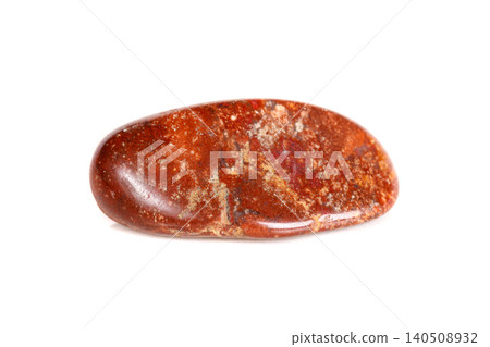Macro mineral stone jasper on a white background 140508932
