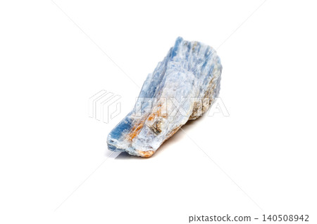 Macro mineral stone Kyanite a white background 140508942
